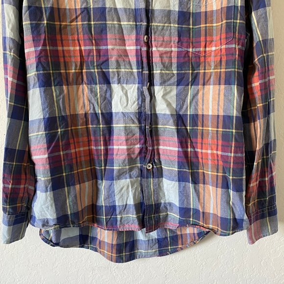 Boden Mens Shirt Plaid Button Down Size L Casual Collared Long Sleeve Cotton - Picture 4 of 13
